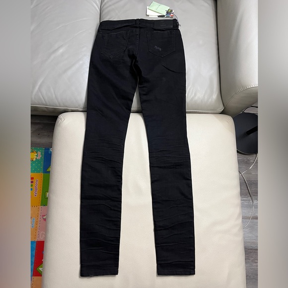 NWT - Pierre Balmain Women’s Distressed Skinny Jeans - Made in Italy - Size 26 - Picture 6 of 10